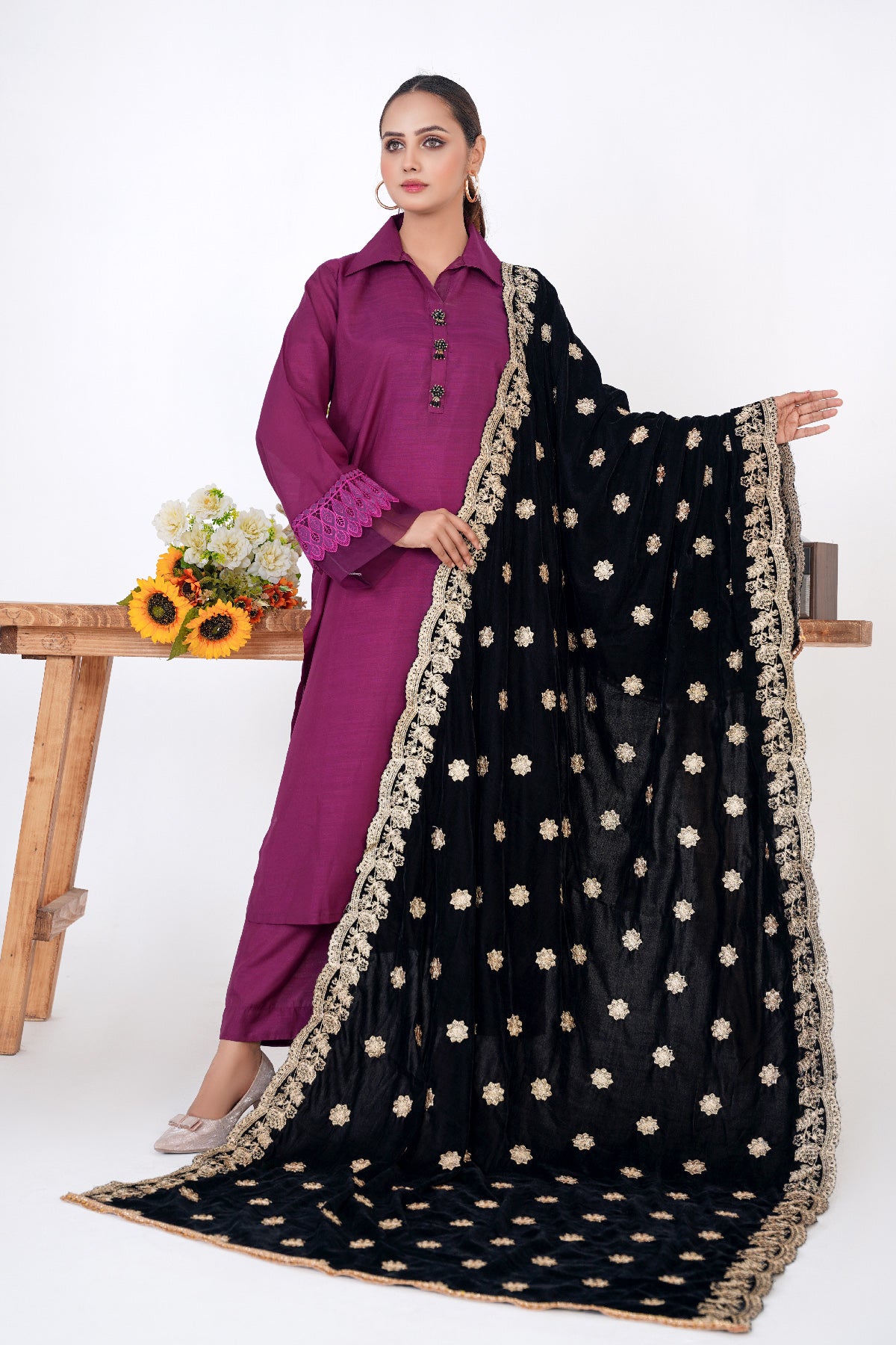 Premium Velvet Shawl