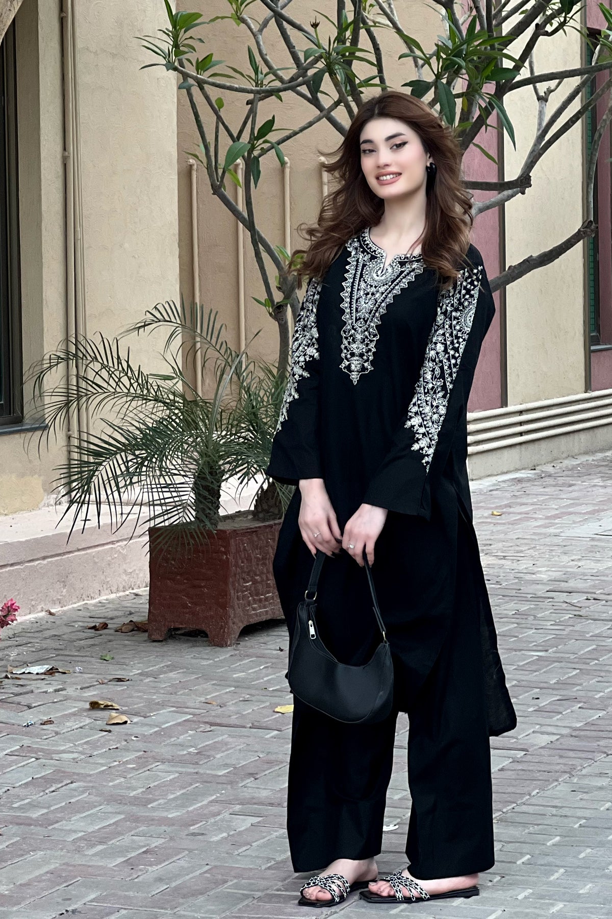 2Piece Lawn Embroidered Dress