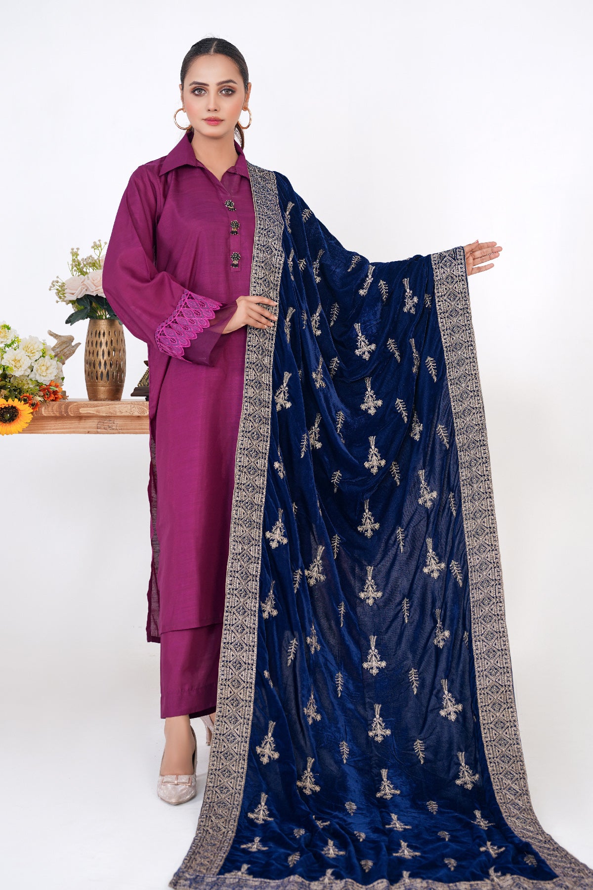 Premium Velvet Shawl