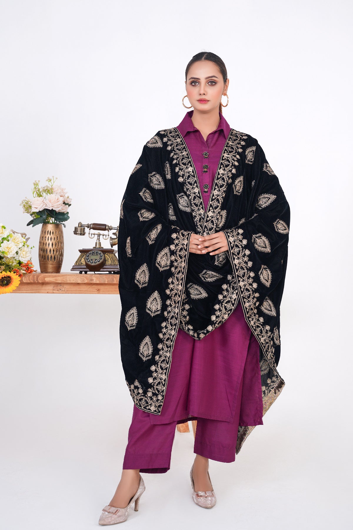 Premium Velvet Shawl