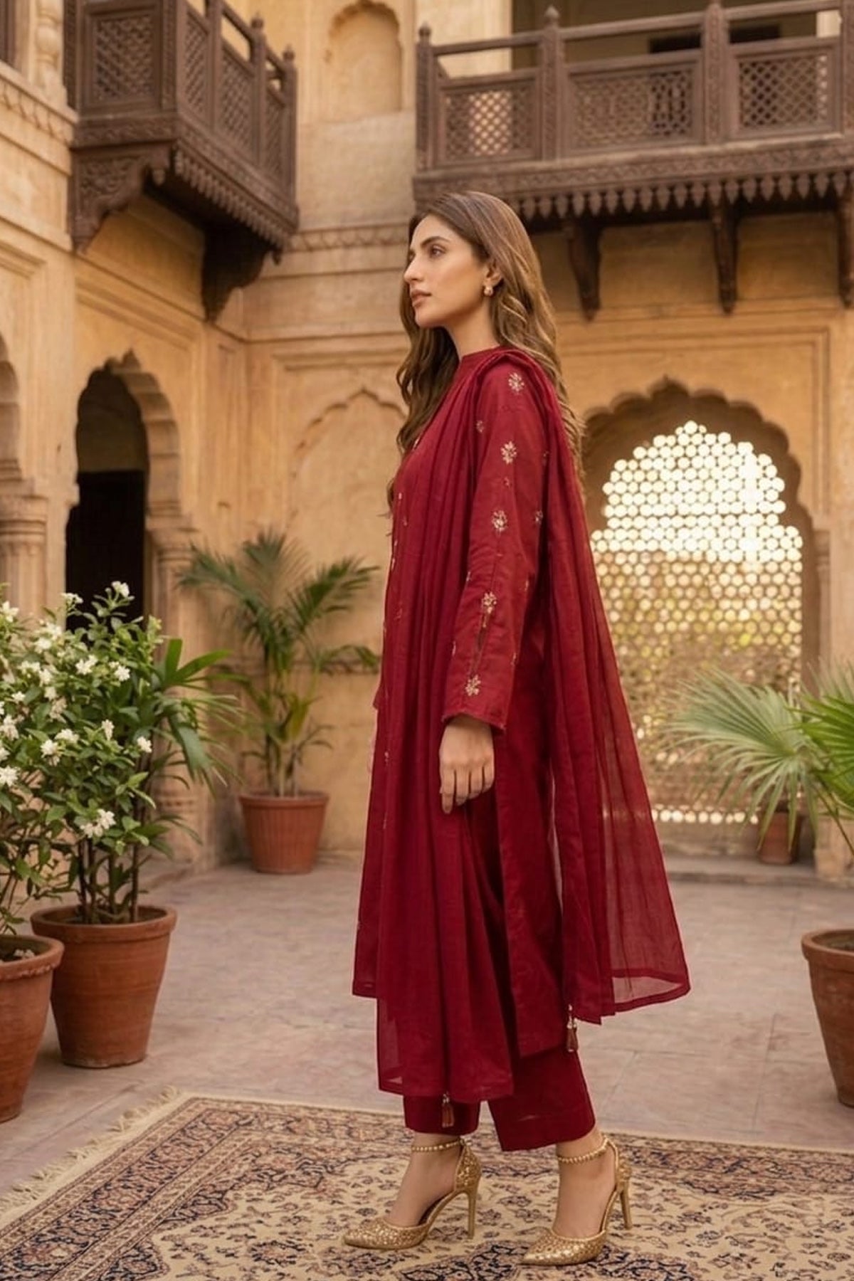 Lawn Embroidered Dress