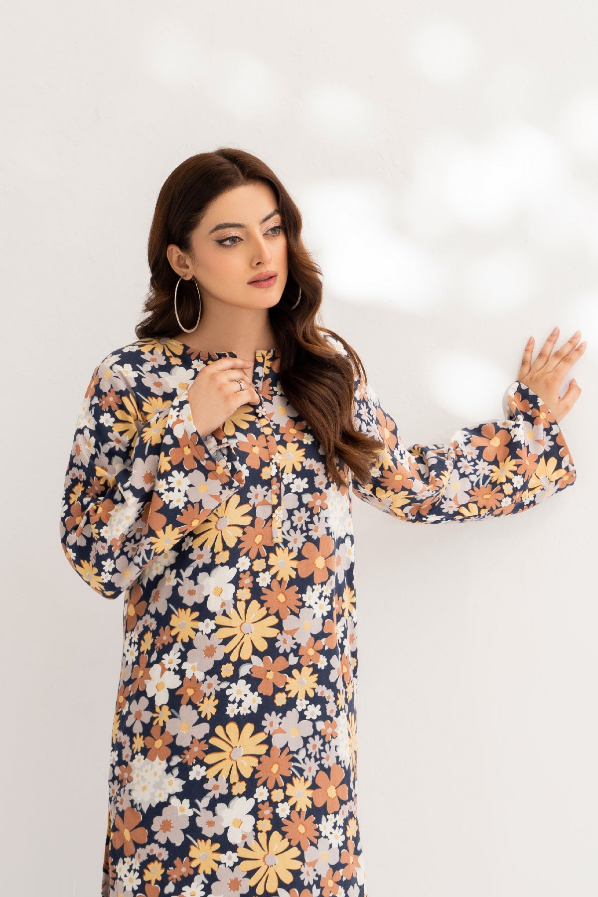 2 Piece Acrylic Wool Suit-Printed