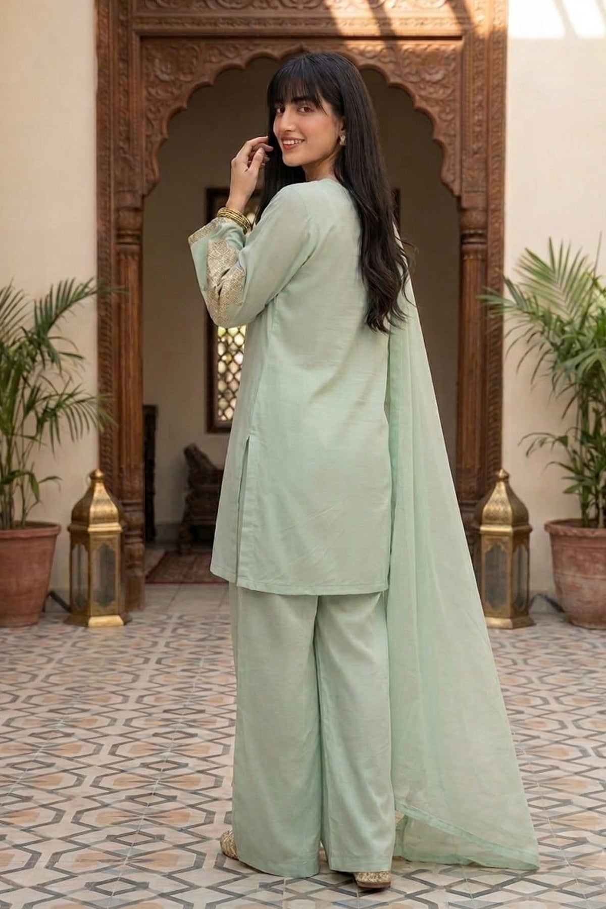 Lawn Embroidered Dress