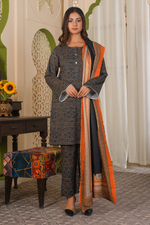 3 Piece Khaddar Suit-Printed