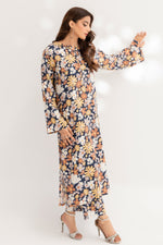 2 Piece Acrylic Wool Suit-Printed