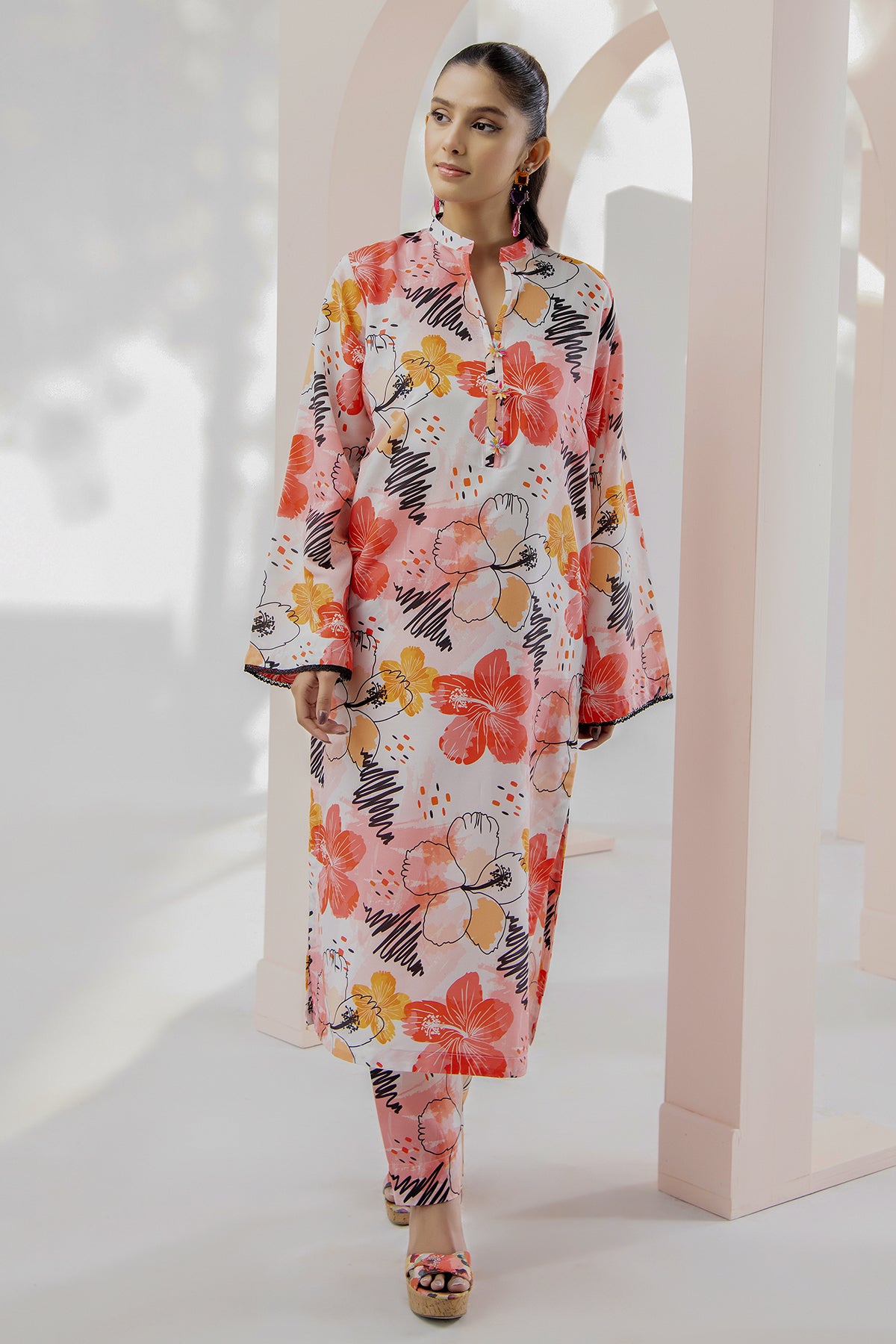 2 Piece Lawn Suit-Printed (Pret)