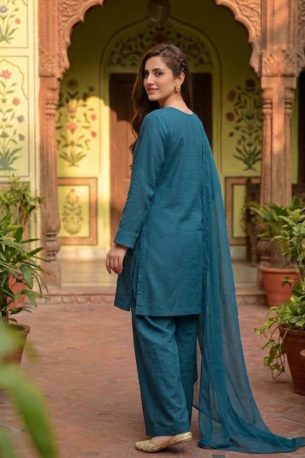 Lawn Embroidered Dress