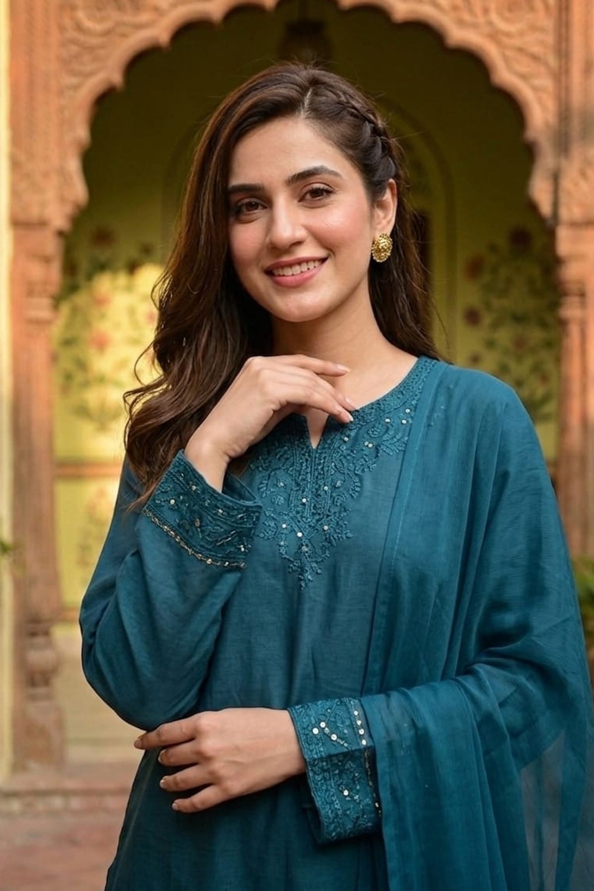Lawn Embroidered Dress