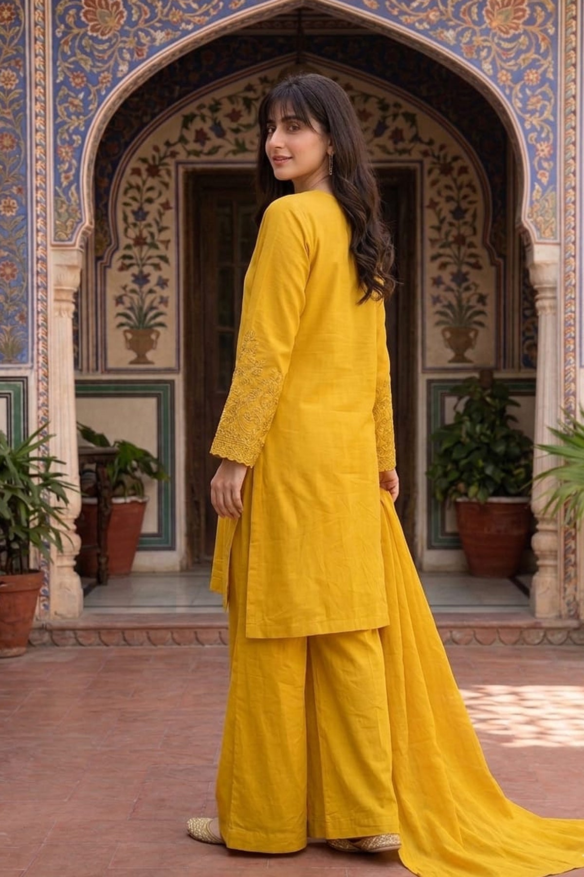 Lawn Embroidered Dress