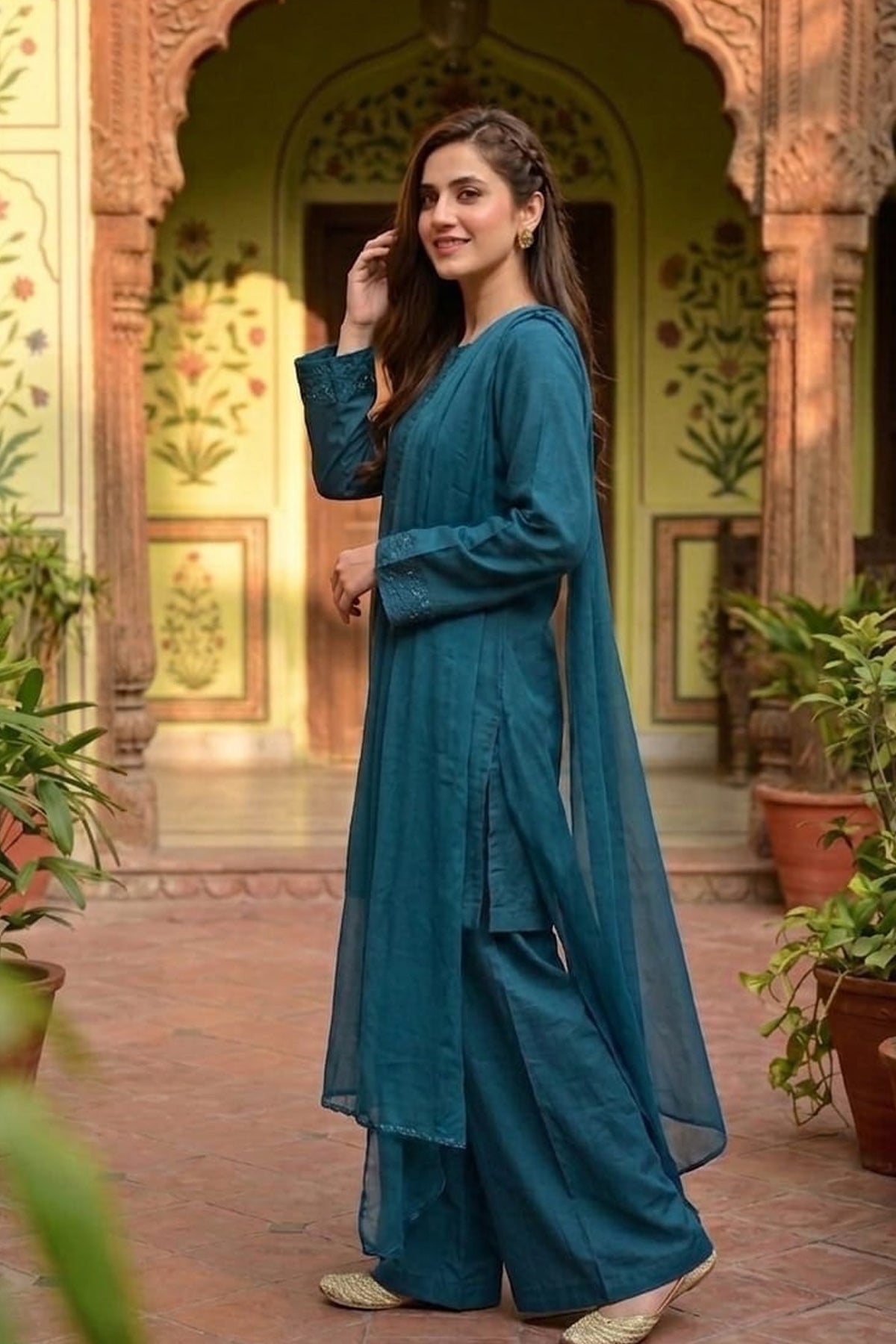 Lawn Embroidered Dress