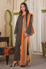3 Piece Khaddar Suit-Printed