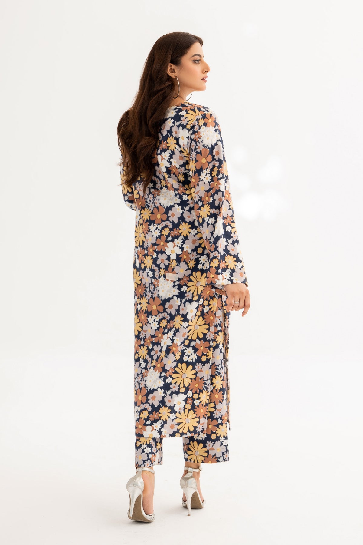 2 Piece Acrylic Wool Suit-Printed