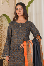 3 Piece Khaddar Suit-Printed
