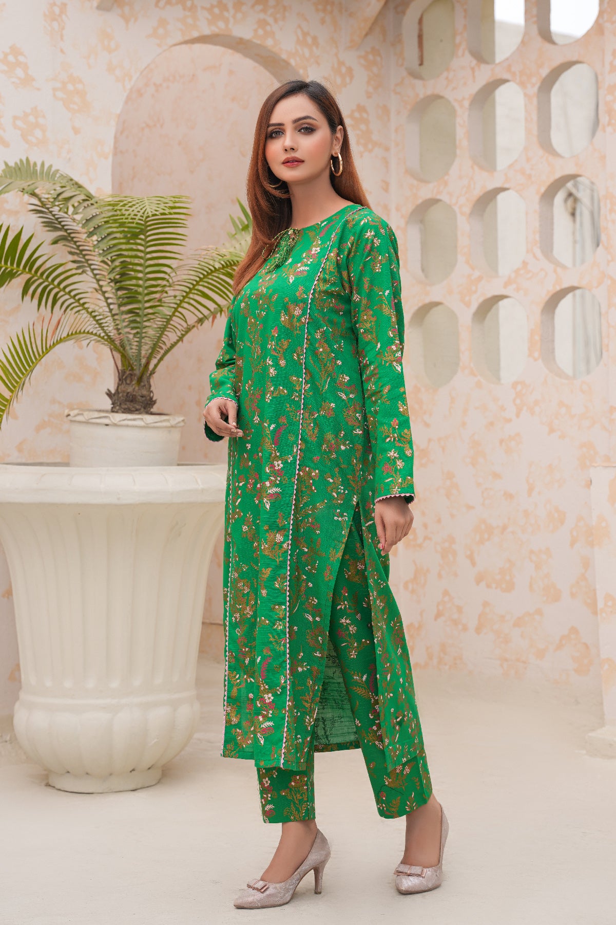 2 Piece Khaddar Suit-Paste Print