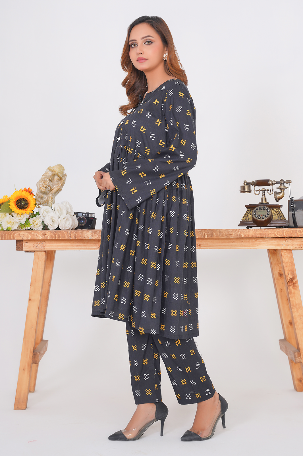 2 Piece Khaddar Suit-Printed
