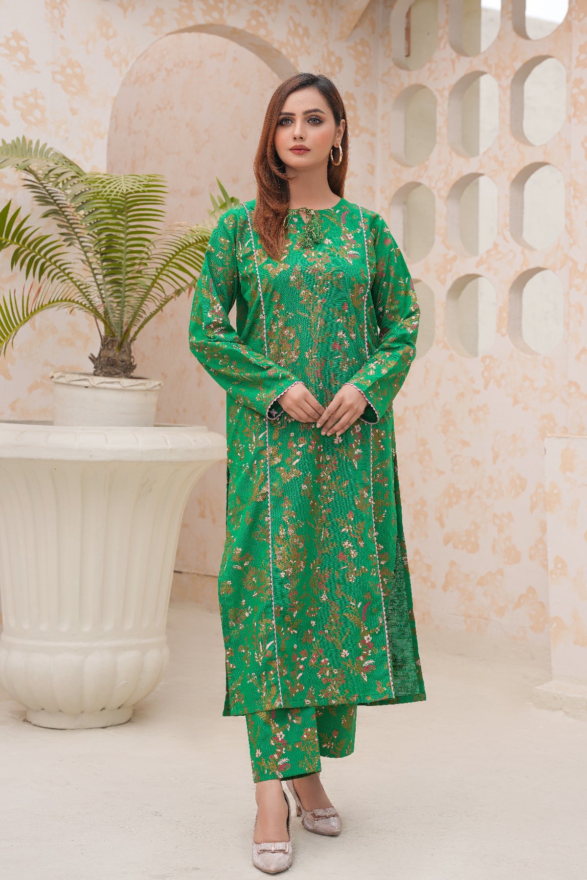 2 Piece Khaddar Suit-Paste Print