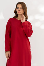 Dyed Blended Raw-Silk Dress (Pret)