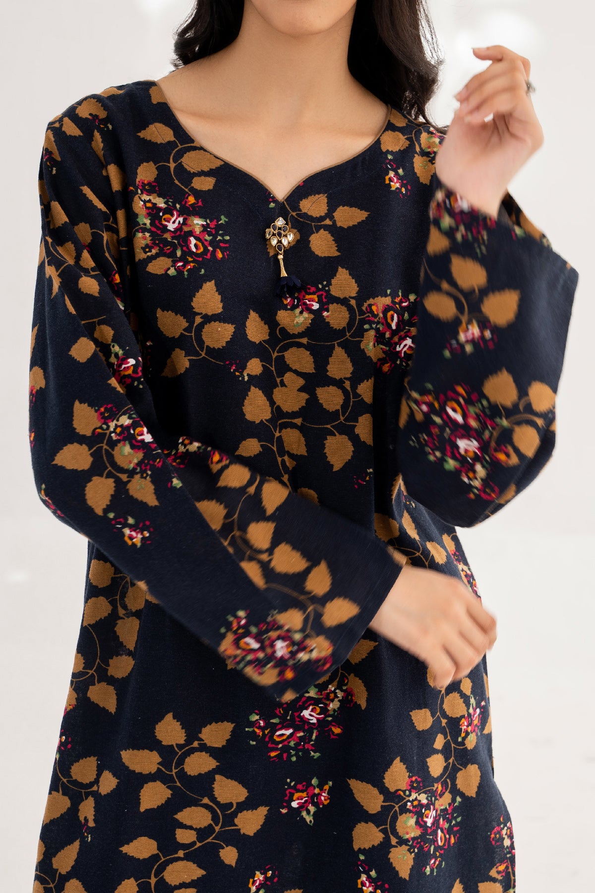 2 Piece Khaddar Suit-Printed