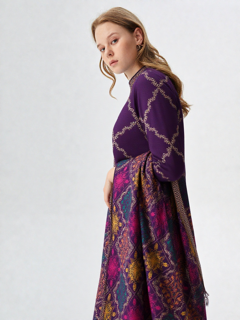 3 Piece Khaddar Suit-Printed