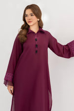 Dyed Blended Raw-Silk Dress (Pret)