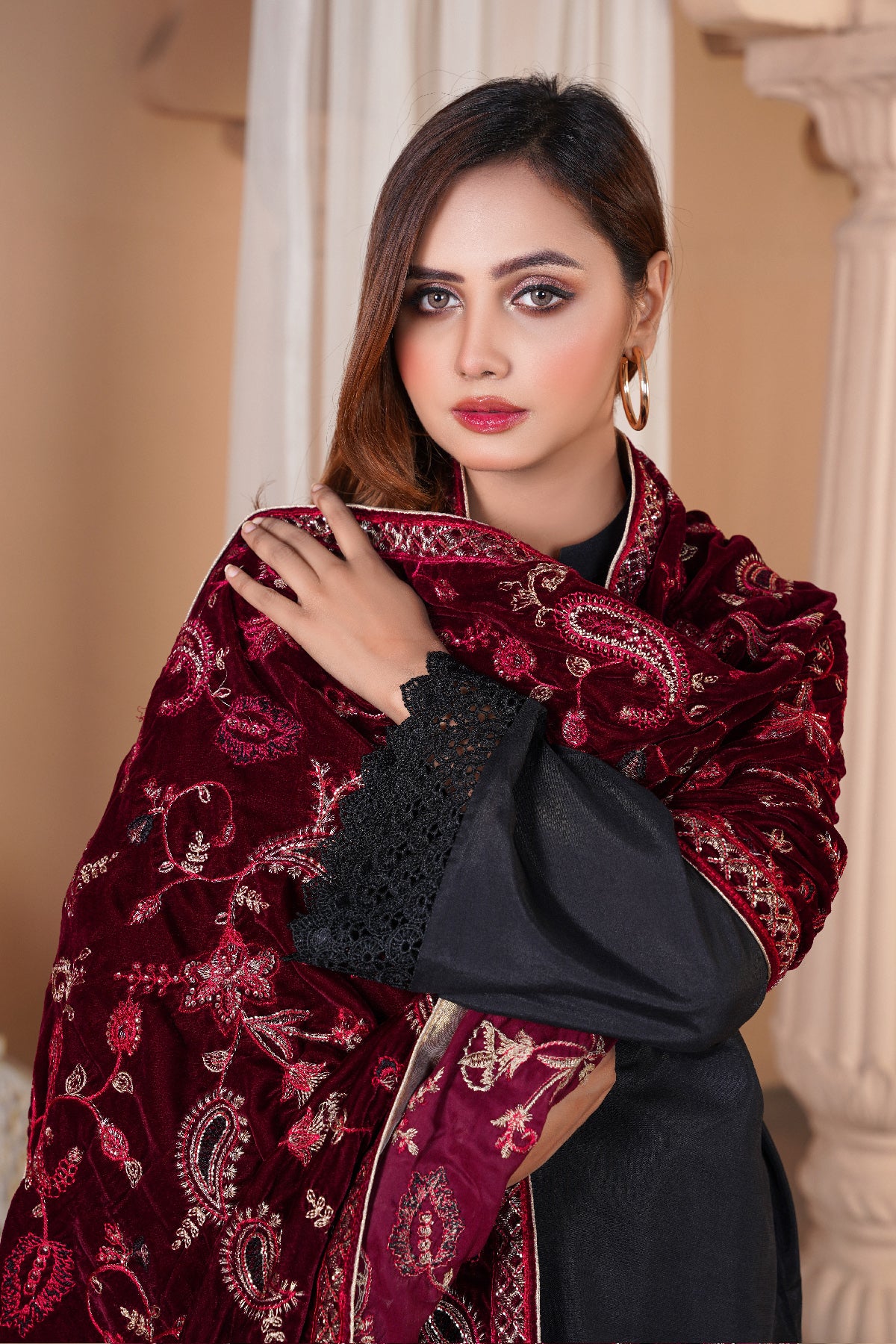 Premium Velvet Shawl