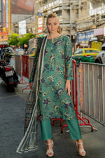 3 Piece Cambric Suit-Printed