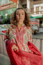 3 Piece Cambric Suit-Printed