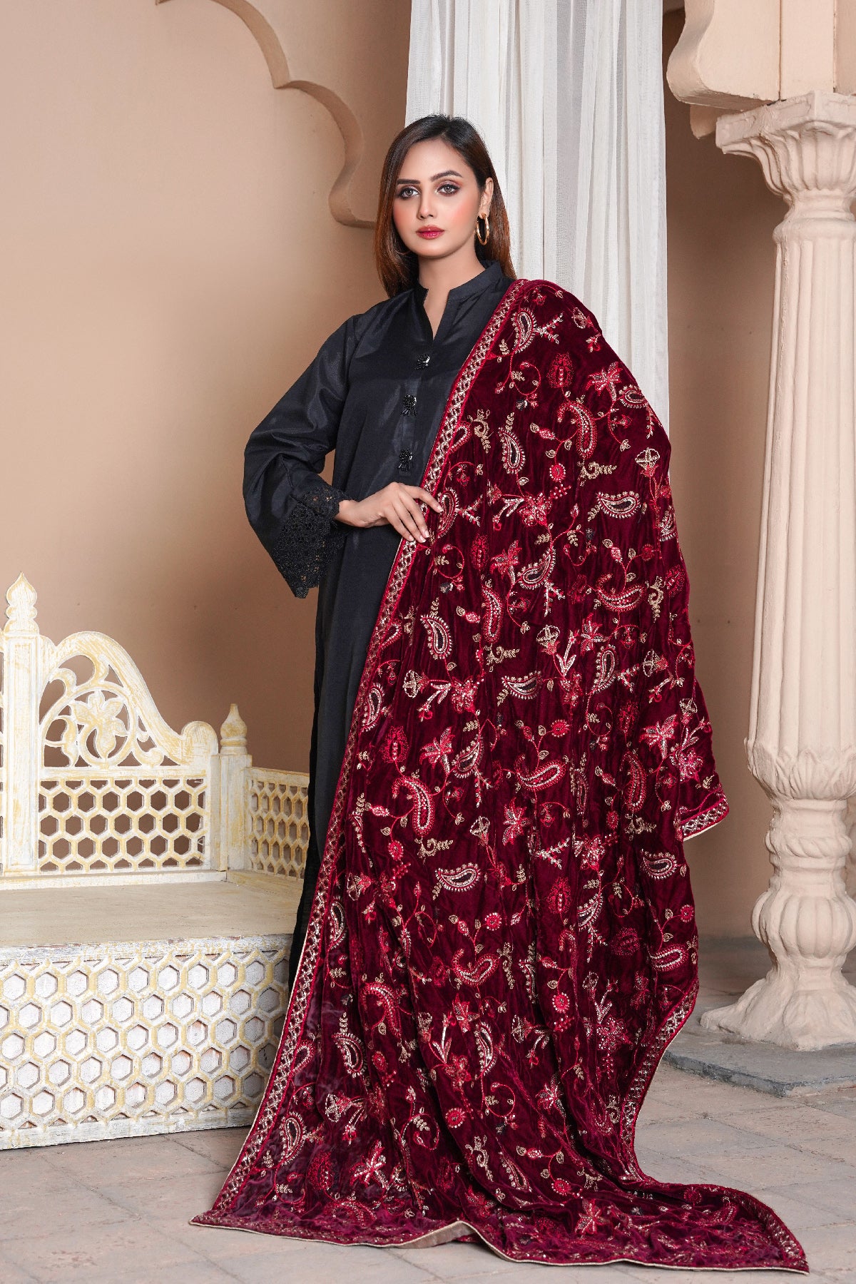 Premium Velvet Shawl