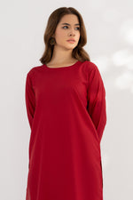 Dyed Blended Raw-Silk Dress (Pret)