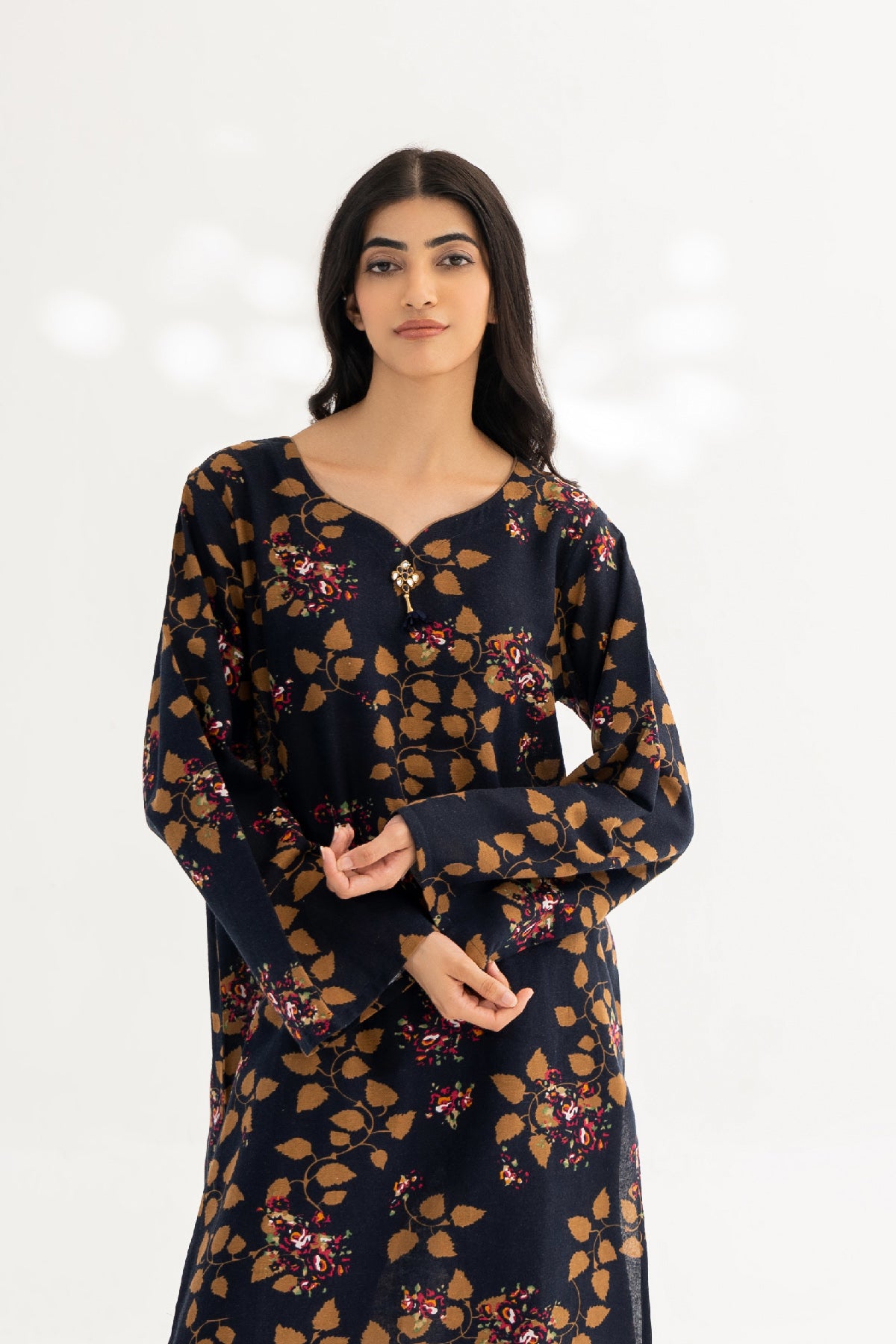 2 Piece Khaddar Suit-Printed