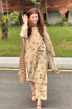 3 Piece Cambric Suit-Printed