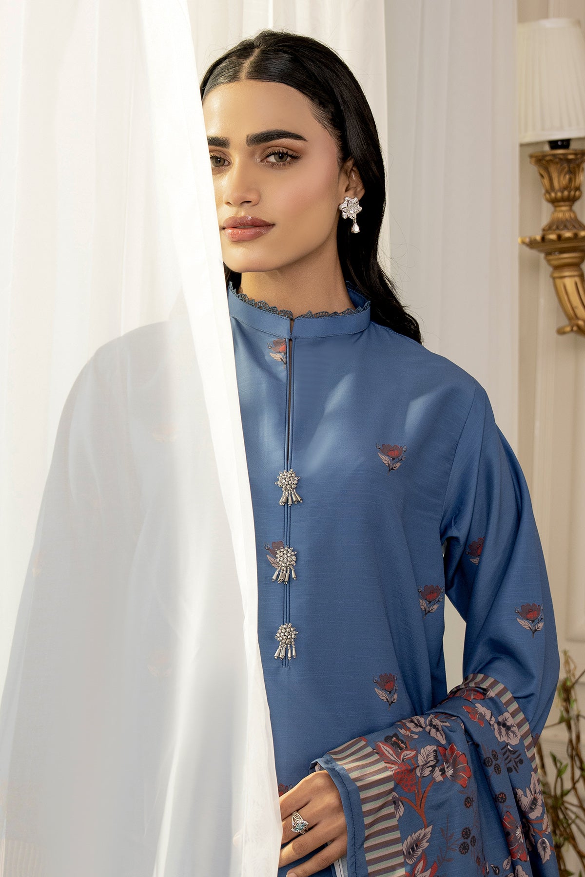 3 Piece Khaddar Suit-Printed
