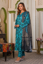 3 Piece Khaddar Suit-Printed