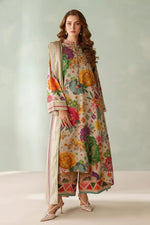3 Piece Khaddar Suit-Printed