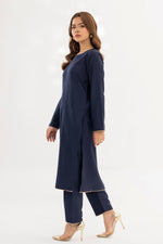 Dyed Blended Raw-Silk Dress (Pret)