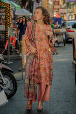 3 Piece Cambric Suit-Printed