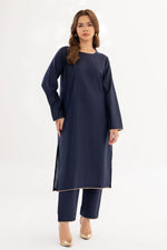 Dyed Blended Raw-Silk Dress (Pret)