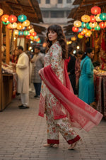 3 Piece Lawn Suit-Printed