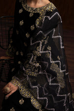 3 Piece - Embroidered Velvet Suit