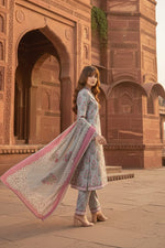 3 Piece Lawn Suit-Printed