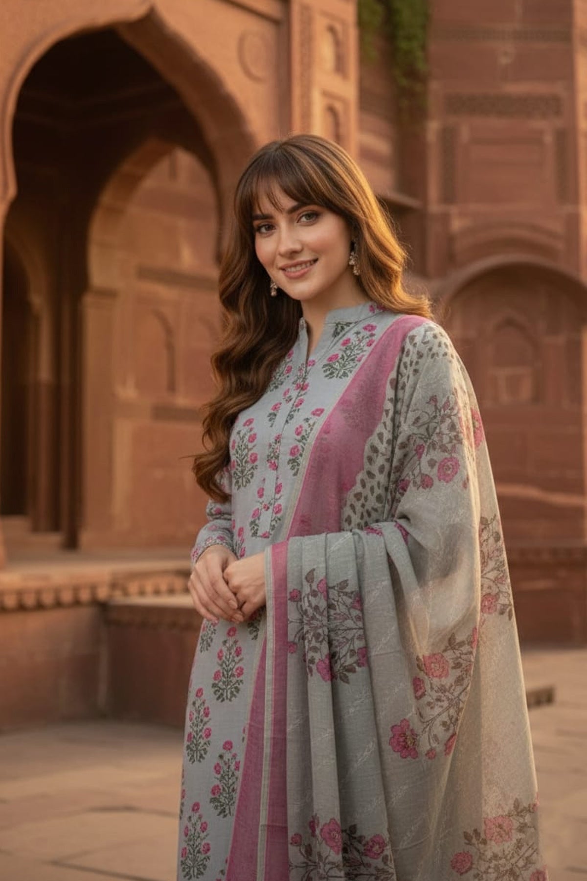 3 Piece Lawn Suit-Printed