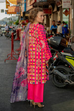 3 Piece Cambric Suit-Printed