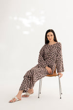 2 Piece Acrylic Wool Suit-Printed