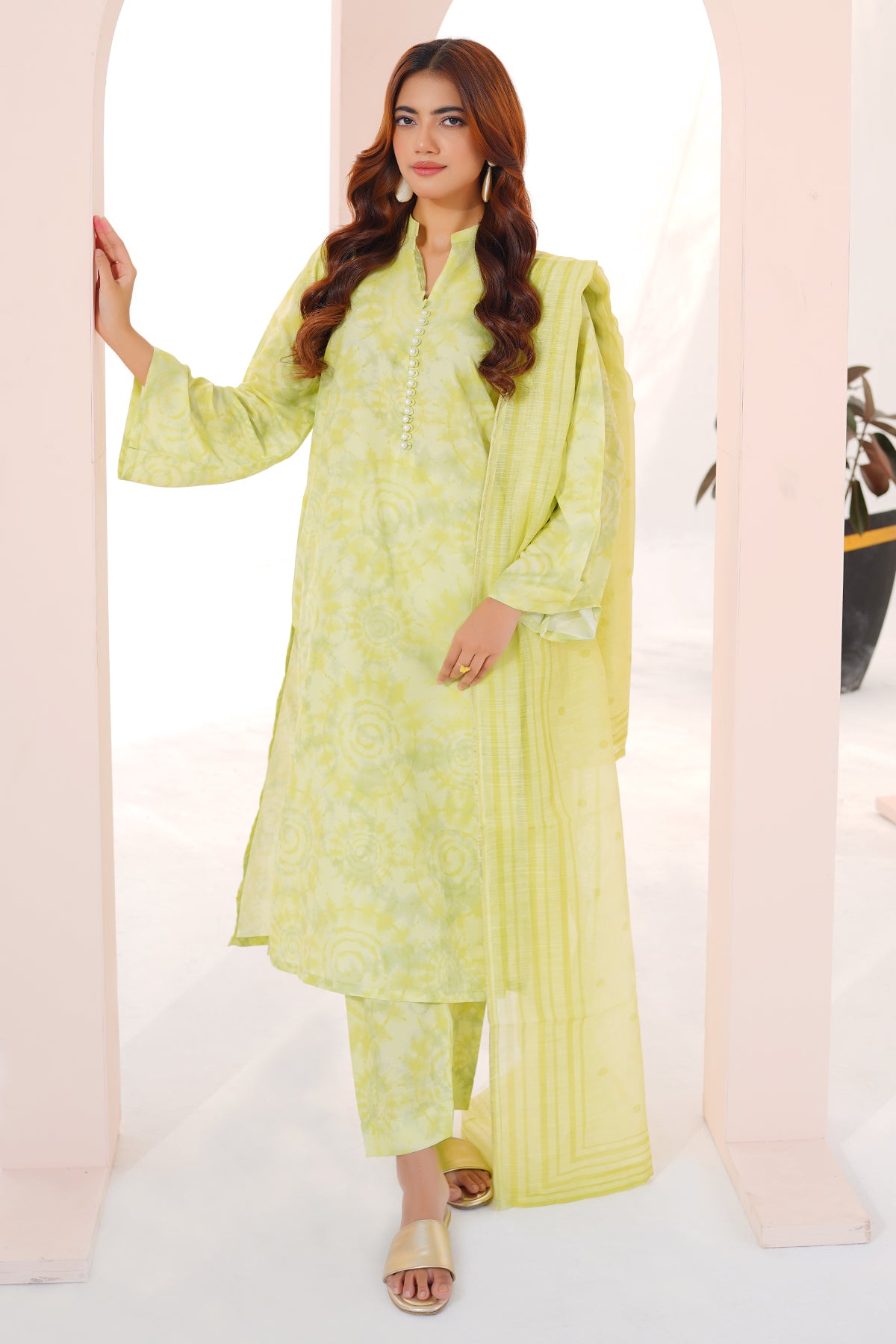3 Piece Lawn Suit-Printed