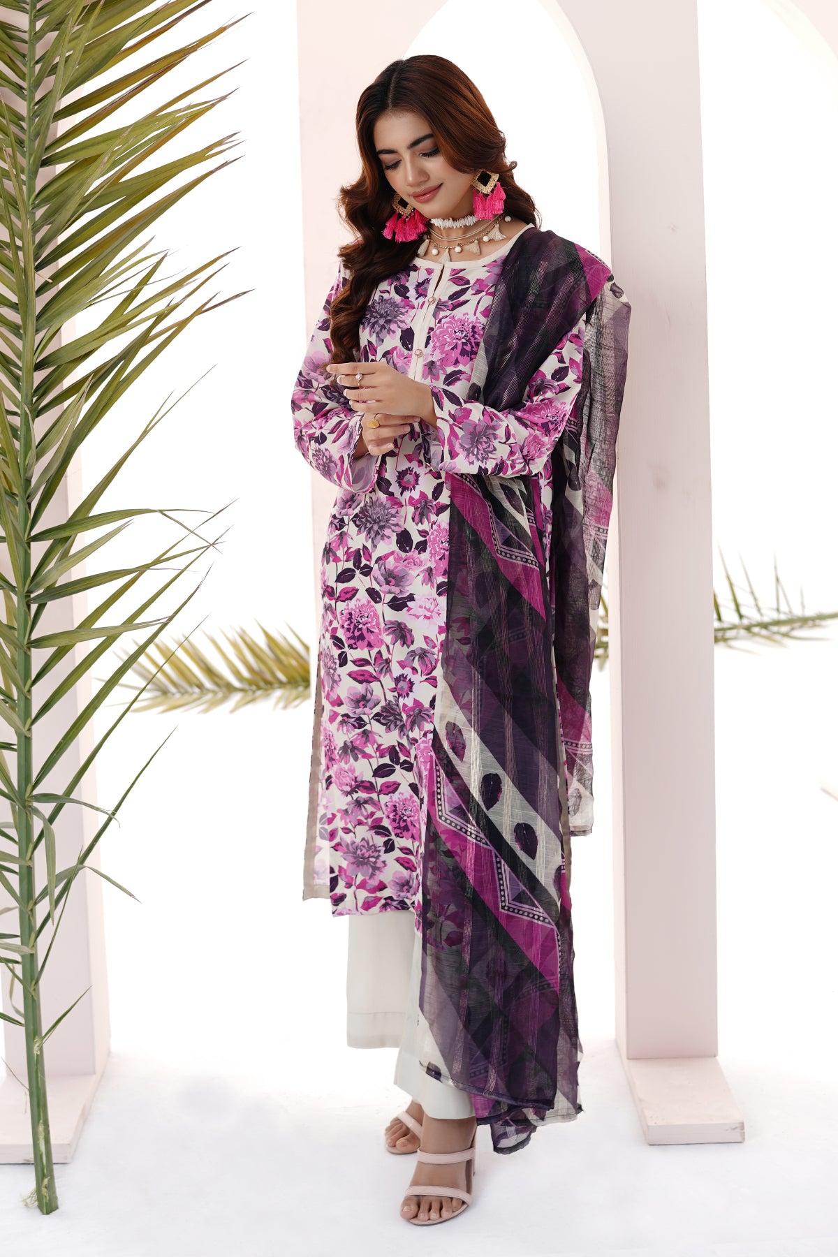 3 Piece Lawn Suit-Printed
