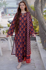 3 Piece Khaddar Suit-Printed