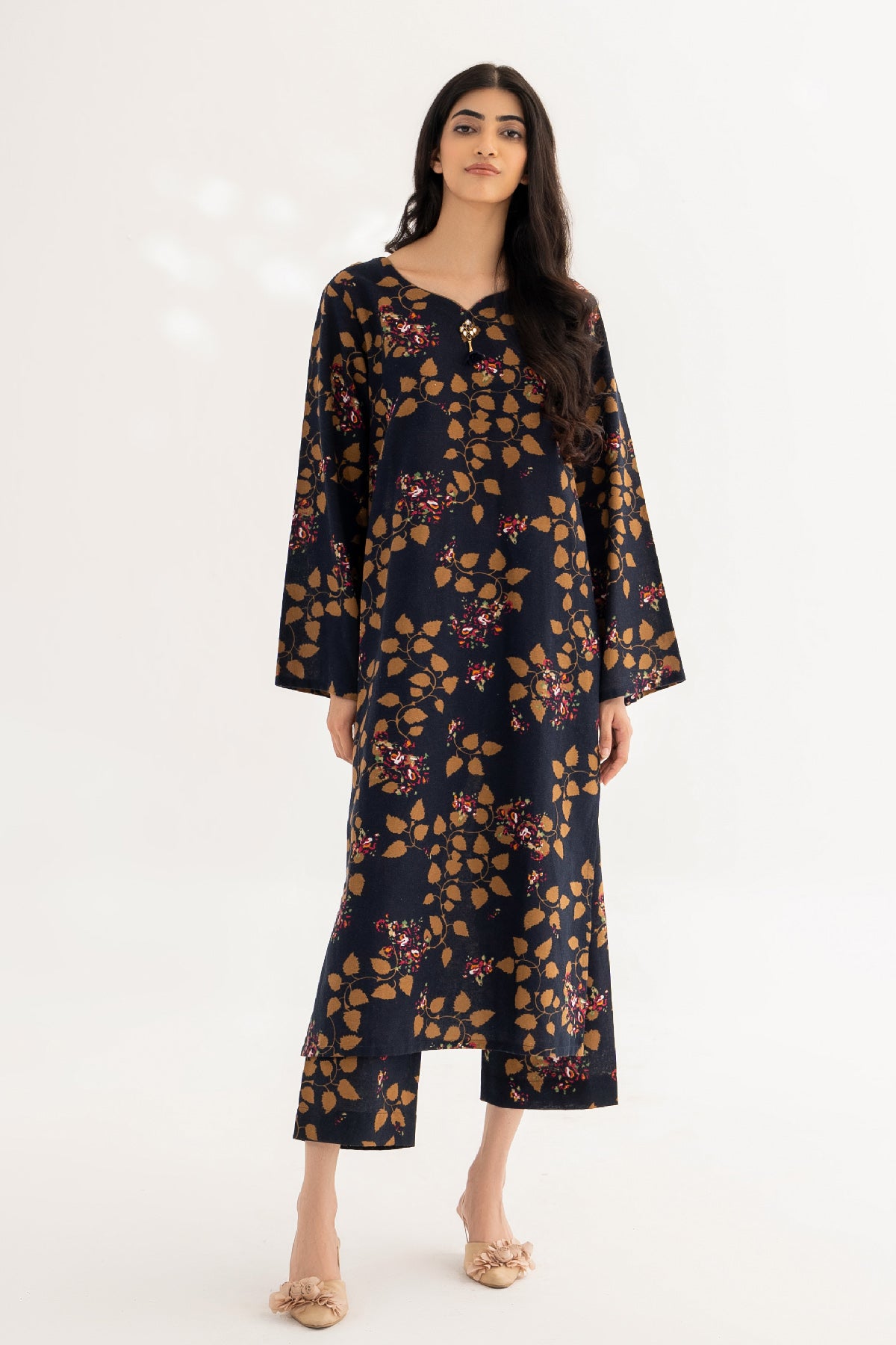 2 Piece Khaddar Suit-Printed