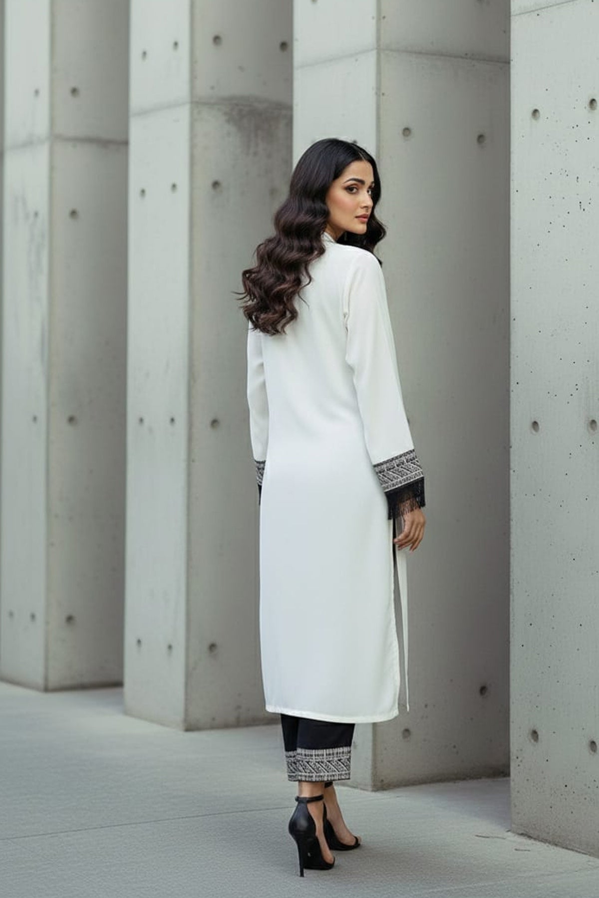 2Pc - Embroidered Dress