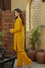 2Pc - Embroidered Solid Dress