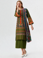 3 Piece Khaddar Suit-Printed